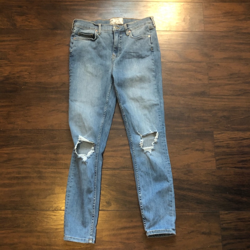 Free People Distressed Denim Jeans